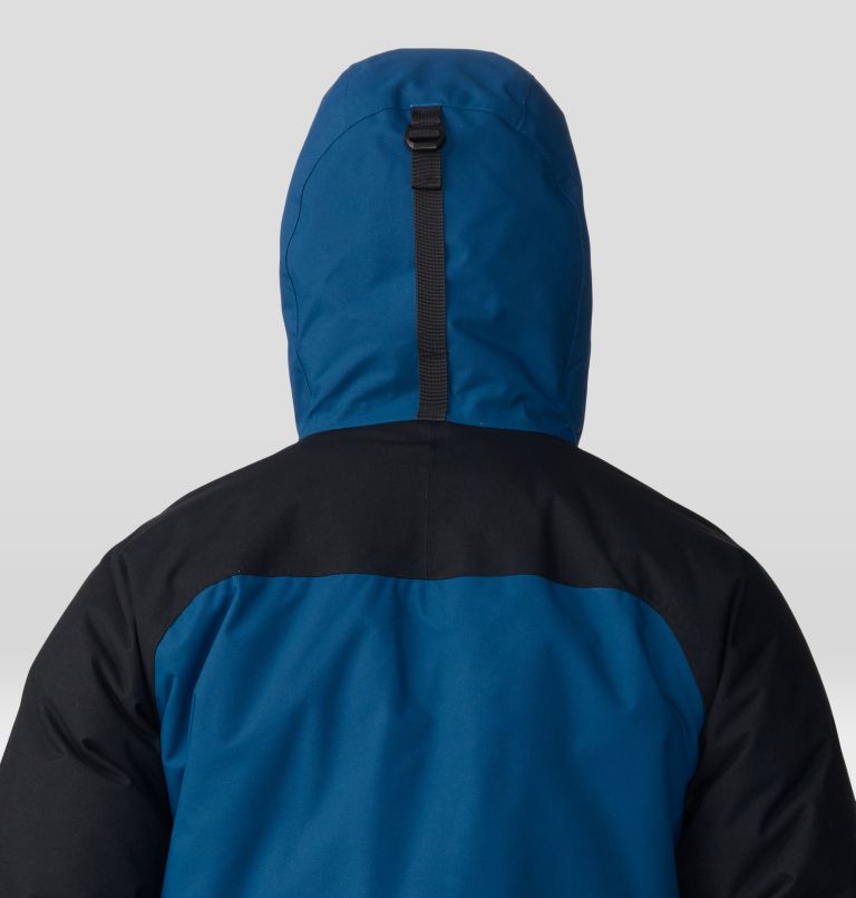 Men's Weather Down Parka, Color: Dark Caspian, Black, image 7