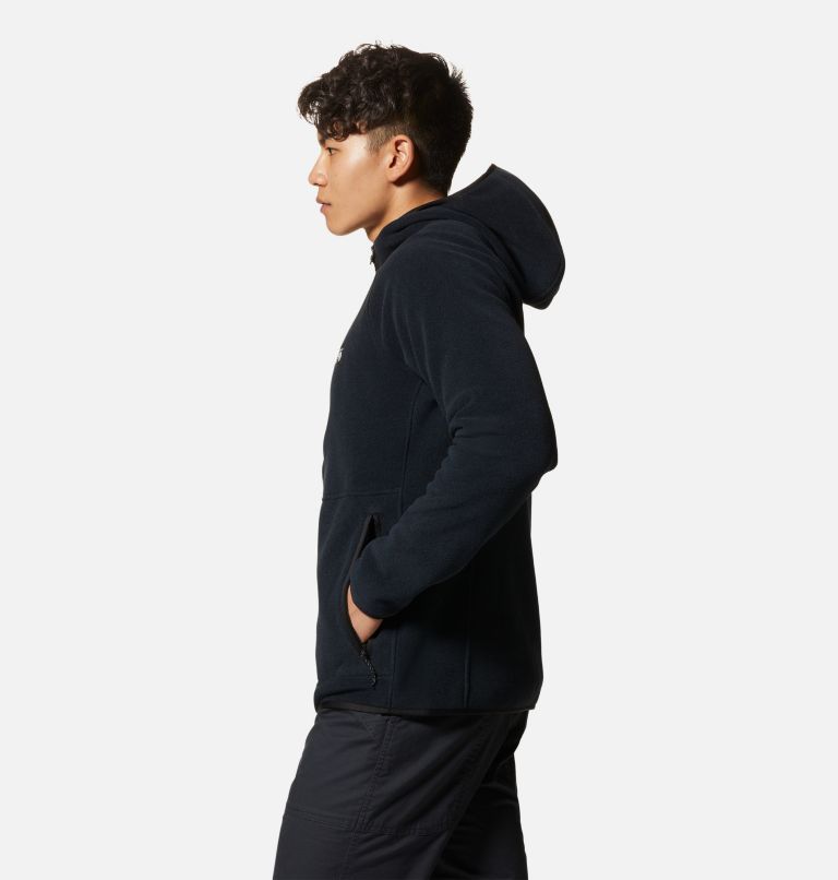Men's Polartec® Double Brushed Full Zip Hoody, Color: Black, image 3