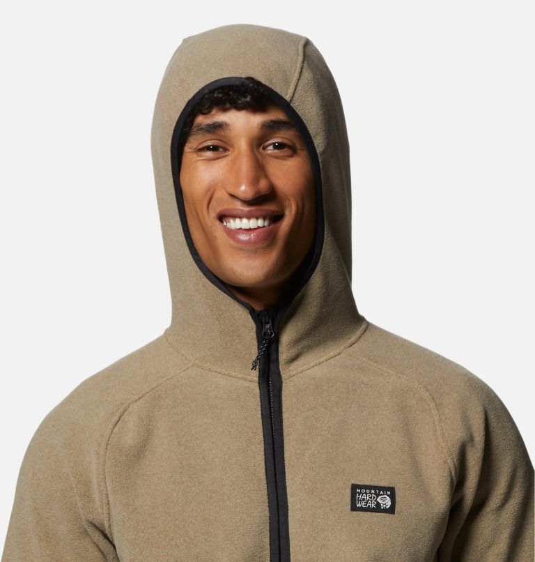Thumbnail: Men's Polartec® Double Brushed Full Zip Hoody, Color: Trail Dust Heather, image 4