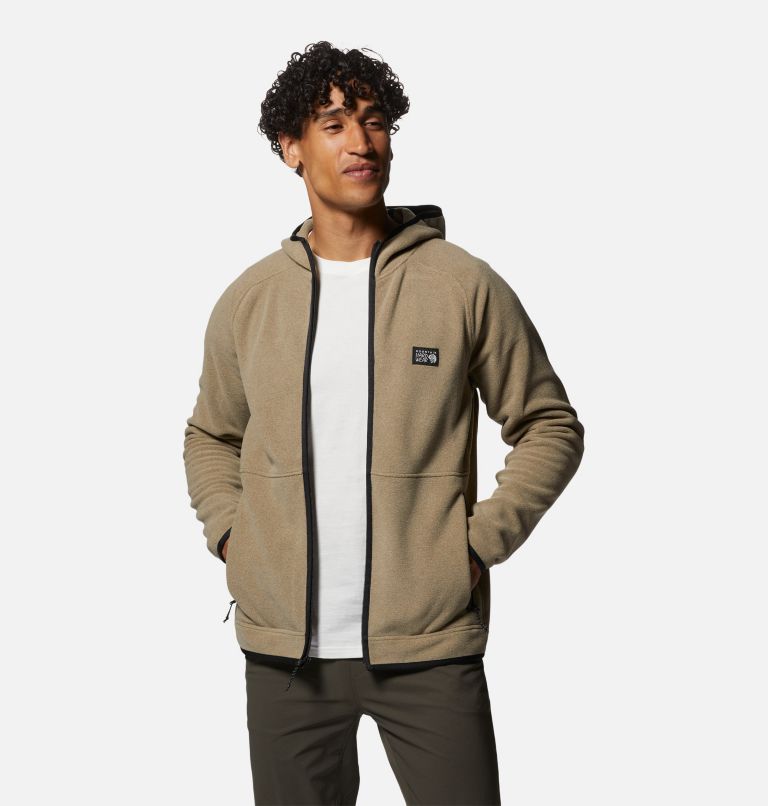 Thumbnail: Men's Polartec® Double Brushed Full Zip Hoody, Color: Trail Dust Heather, image 5