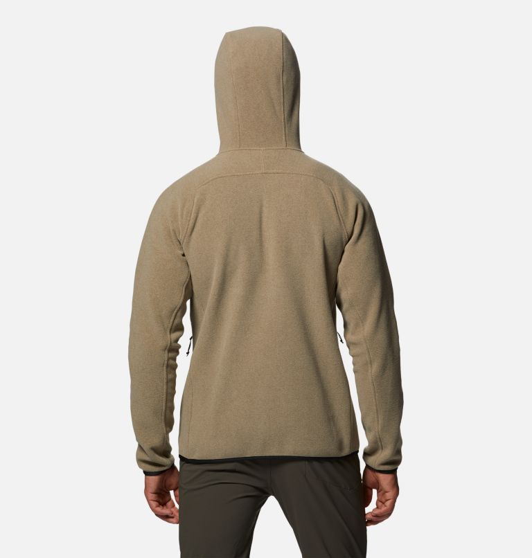 Thumbnail: Men's Polartec® Double Brushed Full Zip Hoody, Color: Trail Dust Heather, image 2