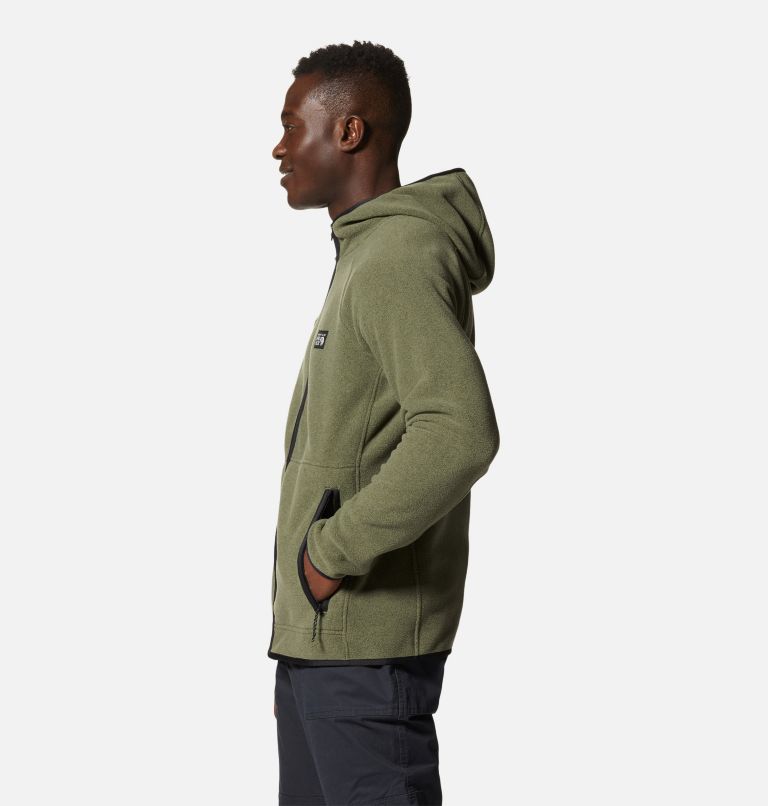 Polartec® Double Brushed Full Zip Hoody | 347 | M, Color: Surplus Green Heather, image 3