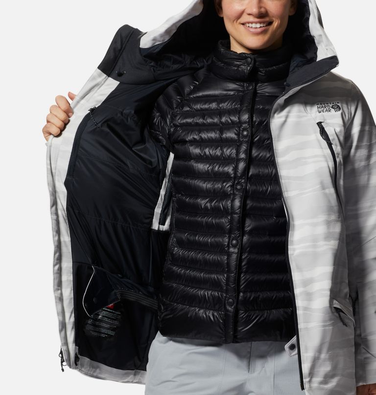 Manteau Powder Quest Femme, Color: Glacial Jacquard, image 10