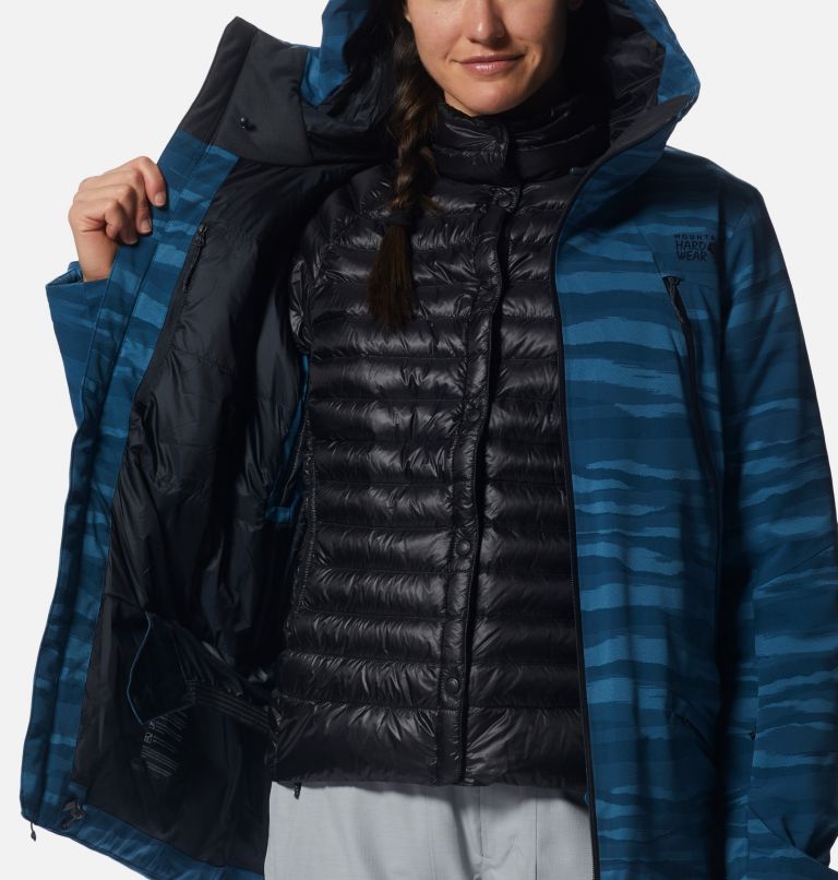 Manteau Powder Quest Femme, Color: Dark Caspian, image 10
