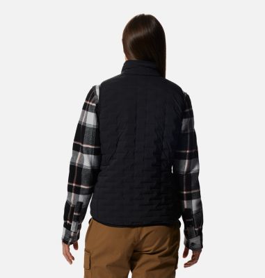 Women's Stretchdown Light Vest, Color: Black