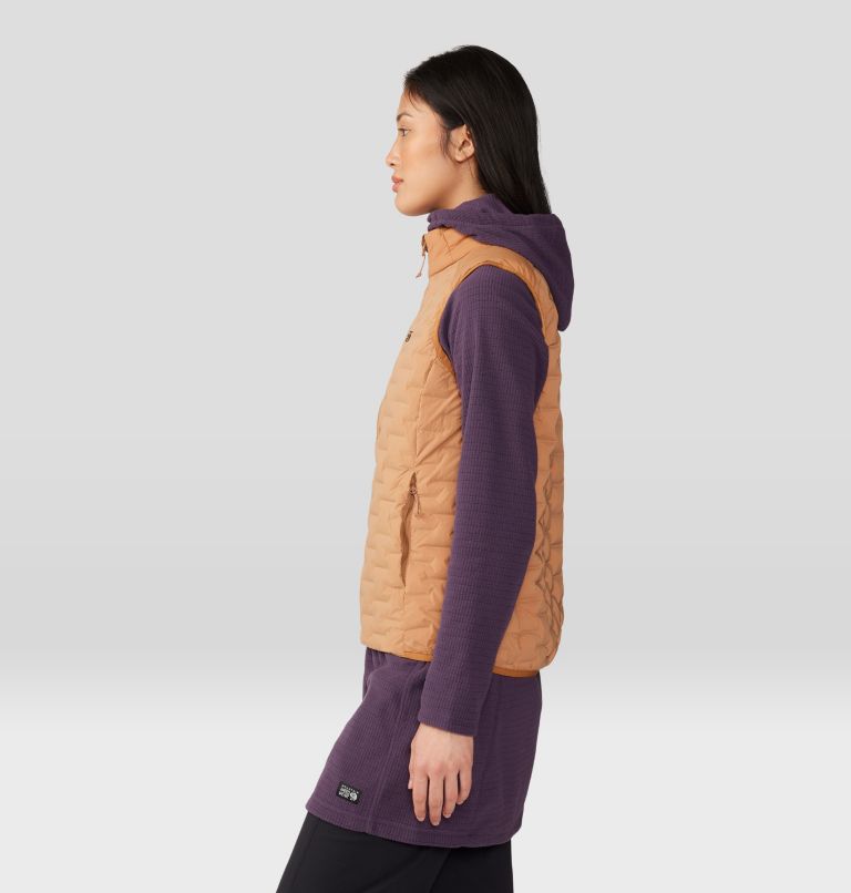 Women's Stretchdown Light Vest, Color: Copper Clay, image 3
