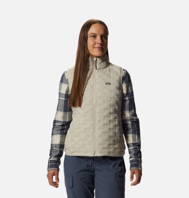 Women's Stretchdown Light Vest, Color: Wild Oyster