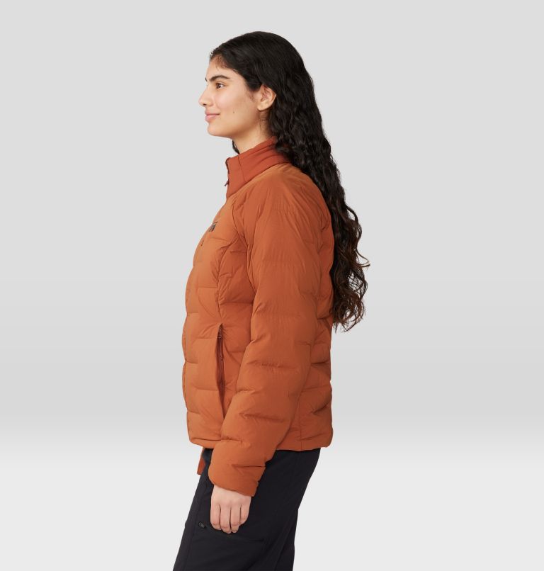 Women's Stretchdown High-Hip Jacket, Color: Iron Oxide, image 3