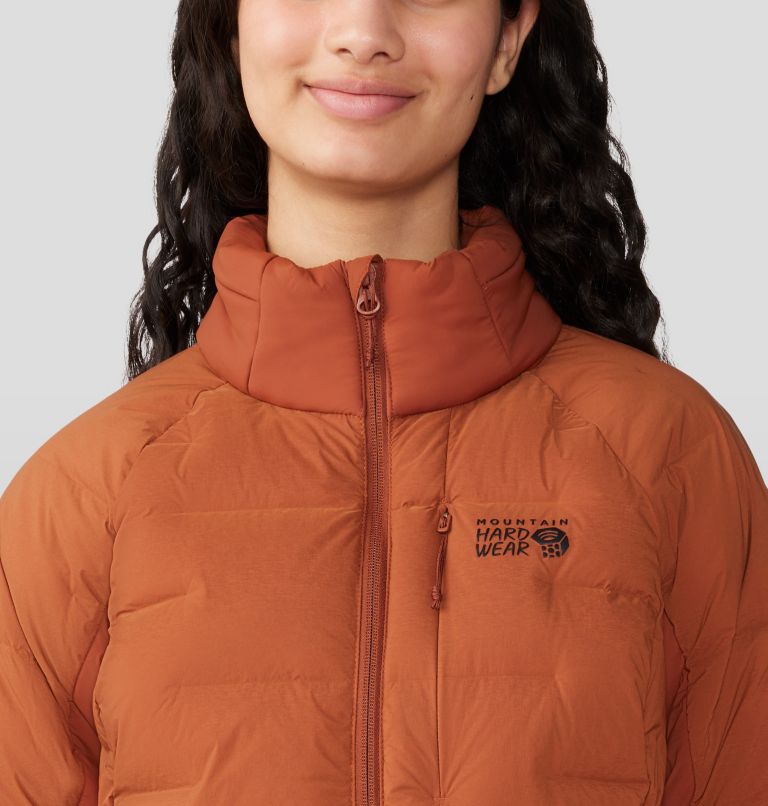 Thumbnail: Women's Stretchdown High-Hip Jacket, Color: Iron Oxide, image 4