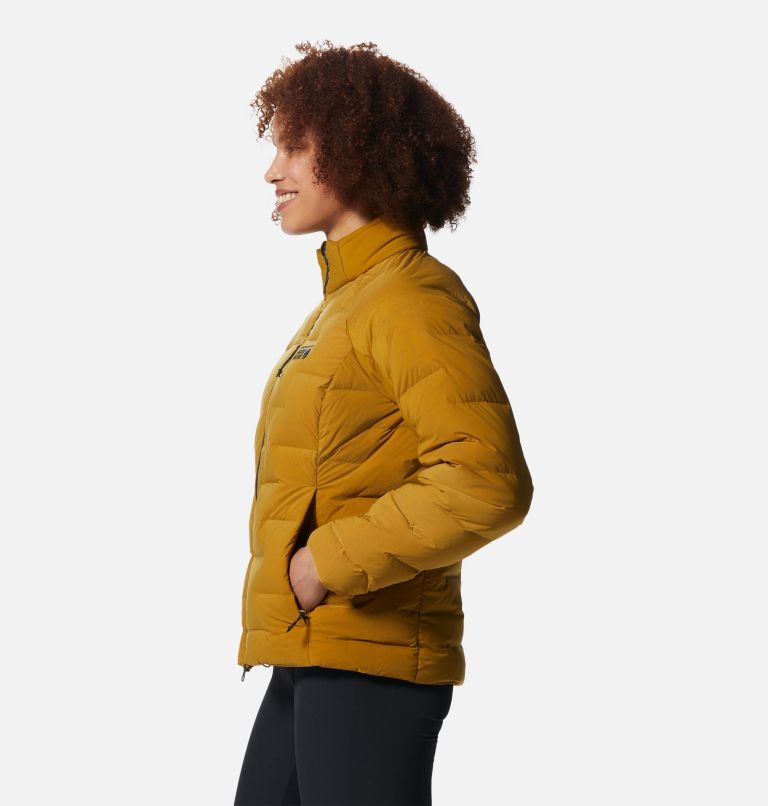 Thumbnail: Stretchdown High-Hip Jacket | 255 | M, Color: Olive Gold, image 3