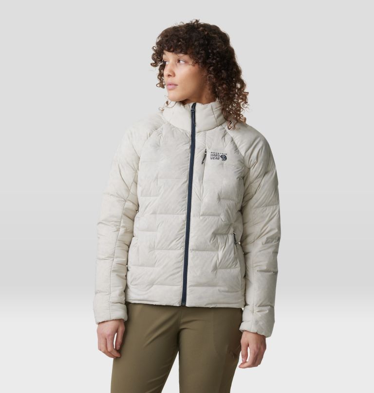 Thumbnail: Women's Stretchdown High-Hip Jacket, Color: Wild Oyster, image 8