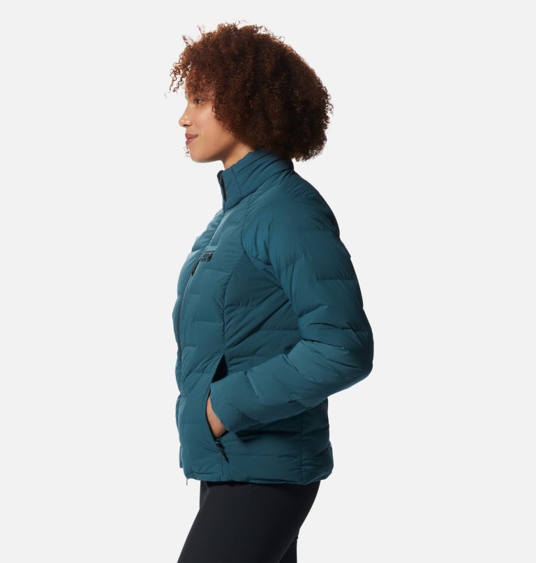 Women's Stretchdown High-Hip Jacket, Color: Dark Marsh, image 3