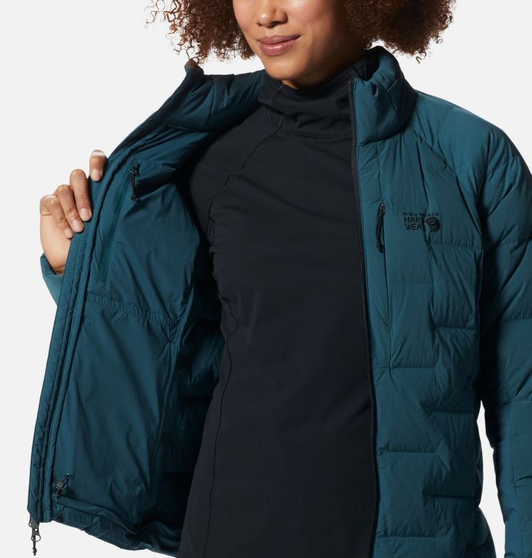 Thumbnail: Women's Stretchdown High-Hip Jacket, Color: Dark Marsh, image 6