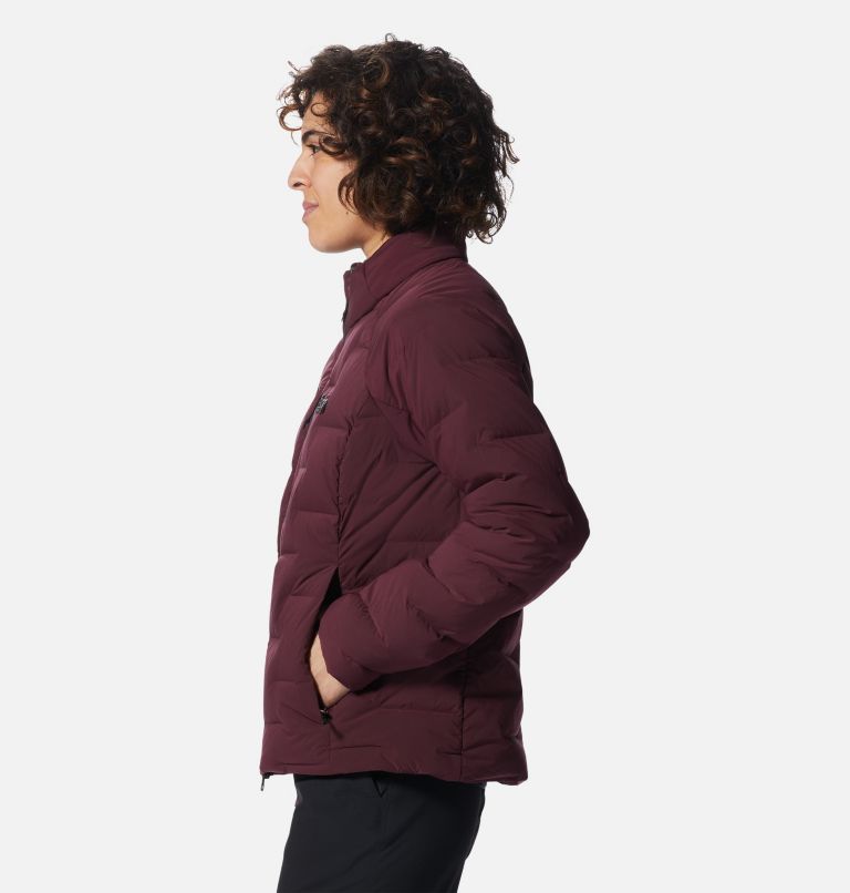 Thumbnail: Stretchdown High-Hip Jacket | 604 | S, Color: Cocoa Red, image 3