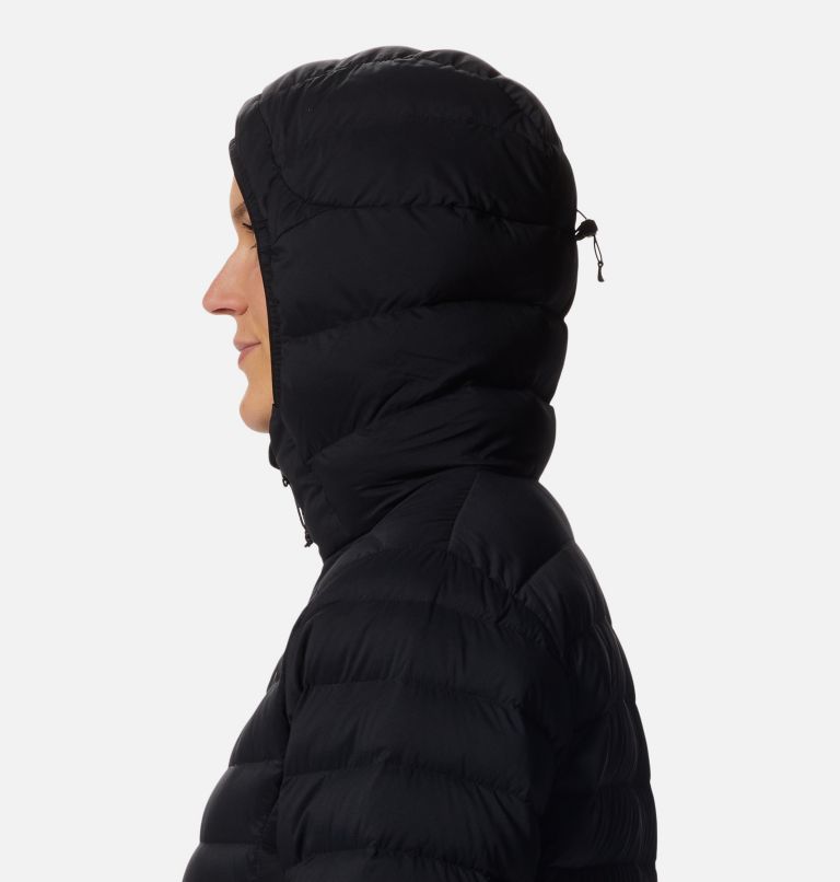 Thumbnail: Manteau matelassé à capuchon avec fermeture éclair Deloro Femme, Color: Black, image 5