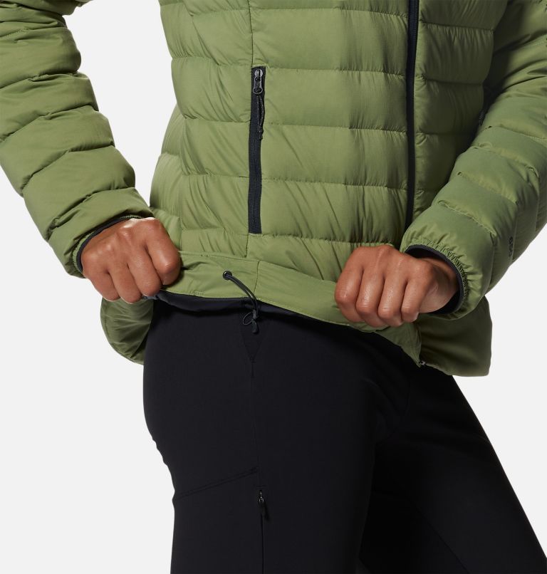 Manteau matelassé à capuchon avec fermeture éclair Deloro Femme, Color: Light Cactus, image 8