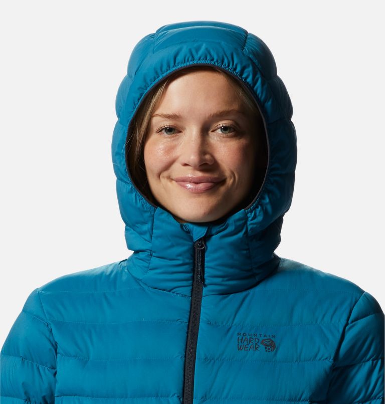 Manteau matelassé à capuchon avec fermeture éclair Deloro Femme, Color: Vinson Blue, image 4