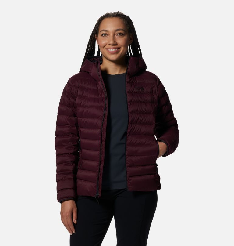 Thumbnail: Deloro Down Full Zip Hoody | 604 | L, Color: Cocoa Red, image 10