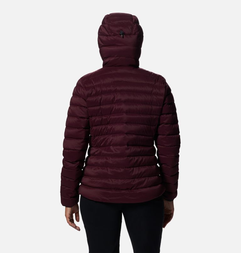 Women's Deloro Down Full Zip Hoody, Color: Cocoa Red, image 2