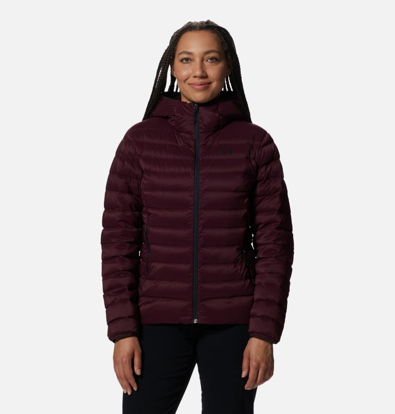 Thumbnail: Deloro Down Full Zip Hoody | 604 | L, Color: Cocoa Red, image 1