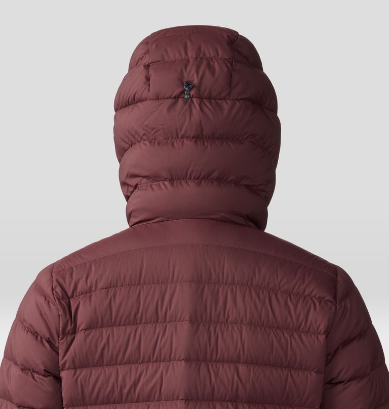 Women's Deloro Down Full Zip Hoody, Color: Washed Raisin, image 6