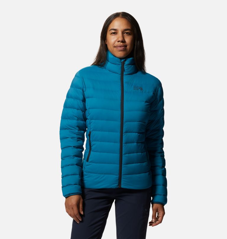Women's Deloro Down Jacket, Color: Vinson Blue, image 1