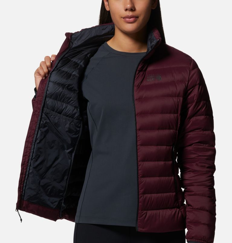 Thumbnail: Women's Deloro Down Jacket, Color: Cocoa Red, image 6