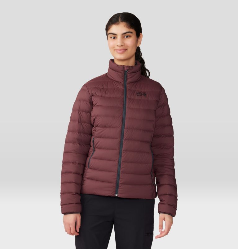Women's Deloro Down Jacket, Color: Washed Raisin, image 1