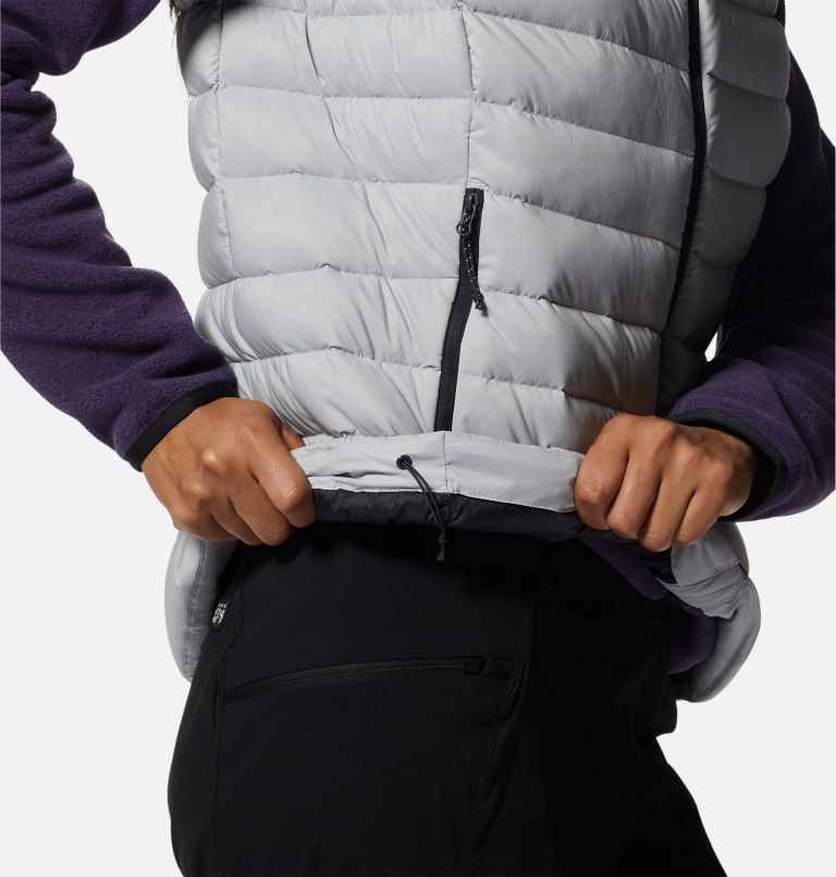 Thumbnail: Women's Deloro Down Vest, Color: Glacial, image 5