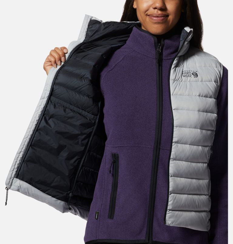 Thumbnail: Women's Deloro Down Vest, Color: Glacial, image 7