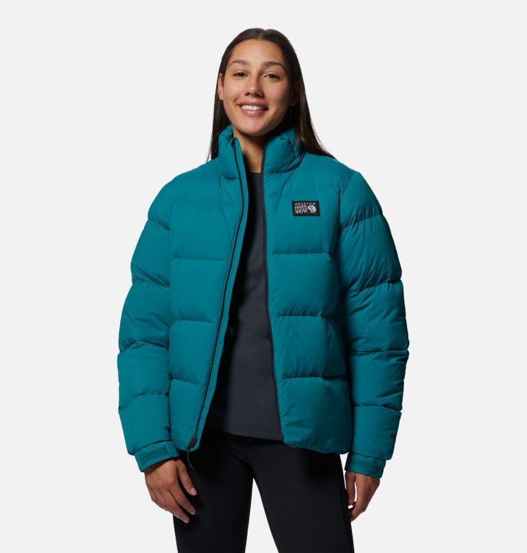 Women's Nevadan Down Jacket, Color: Botanic, image 8