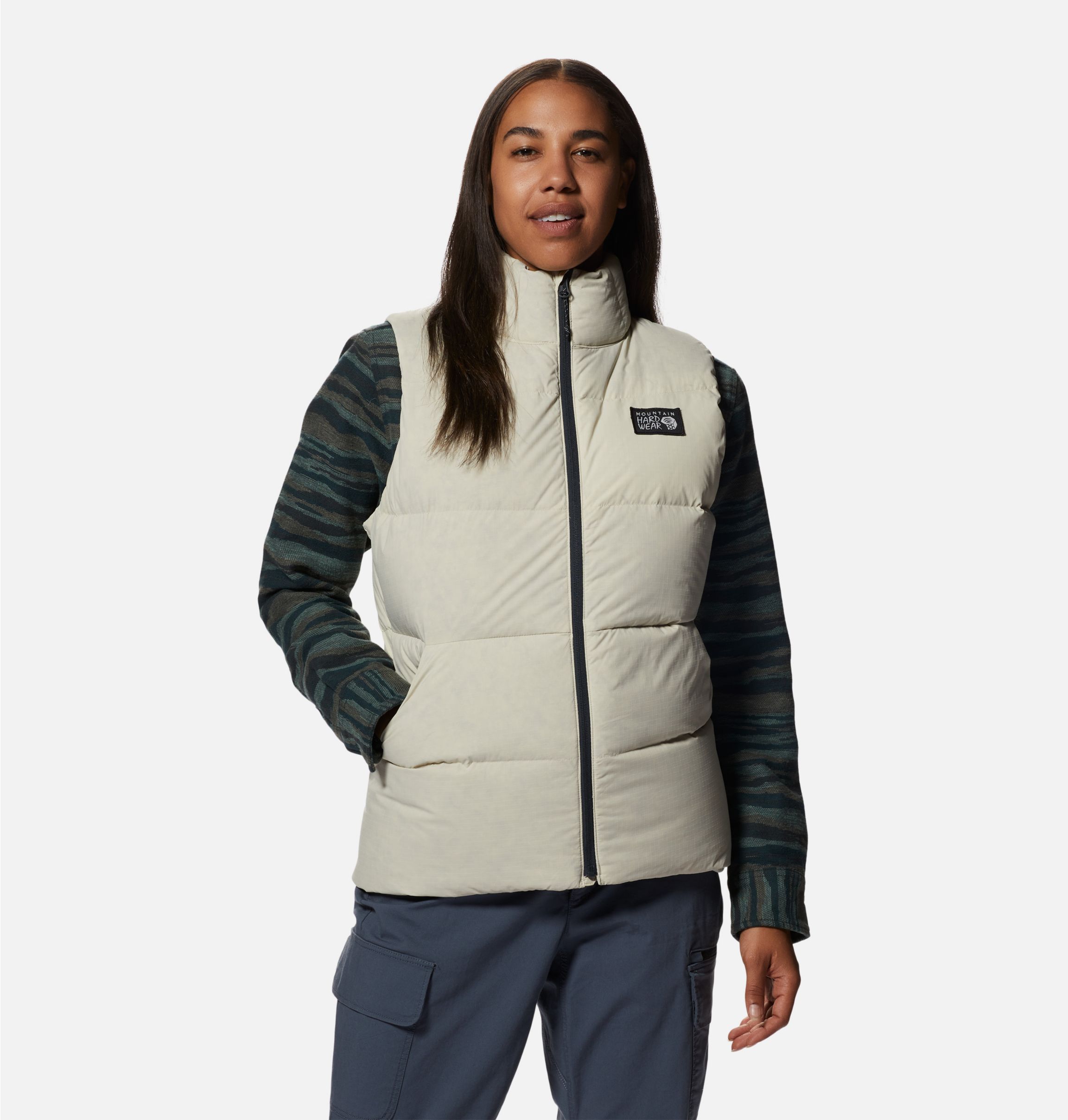 Mountain Hardwear Nevadan Down Vest Women s Wild Oyster M