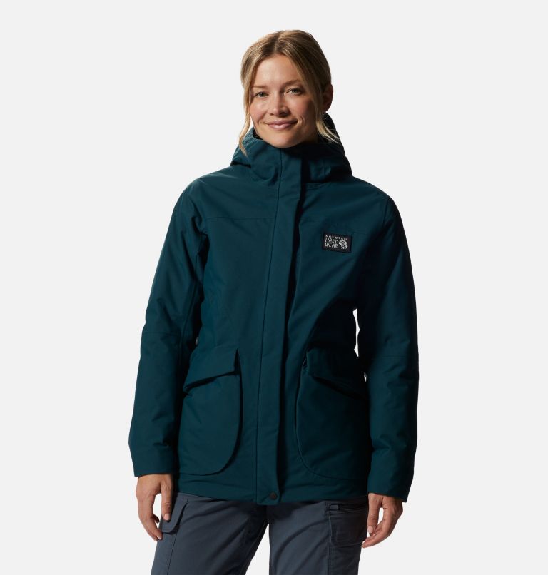 Women's Weather Down Parka, Color: Dark Marsh, image 1