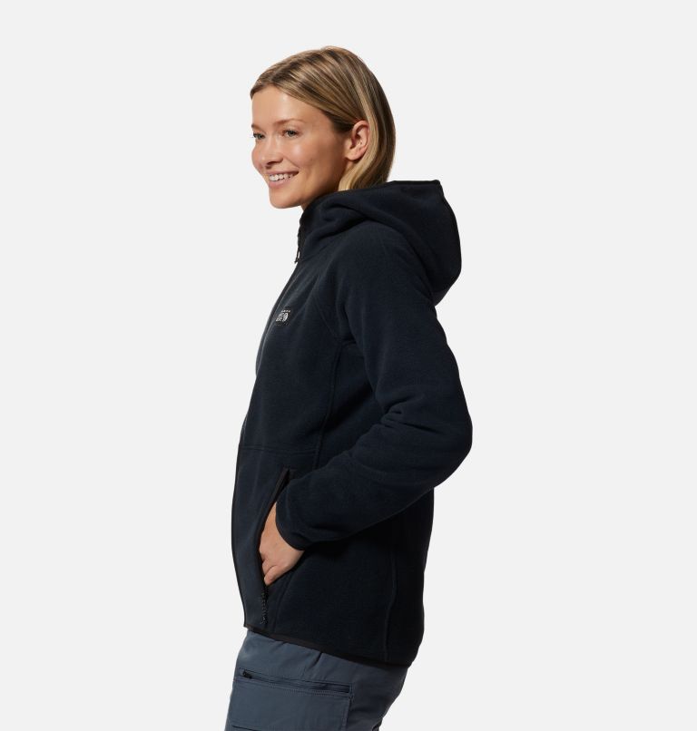 Chandail à capuchon avec fermeture éclair Polartec® Double Brushed Femme, Color: Black, image 3