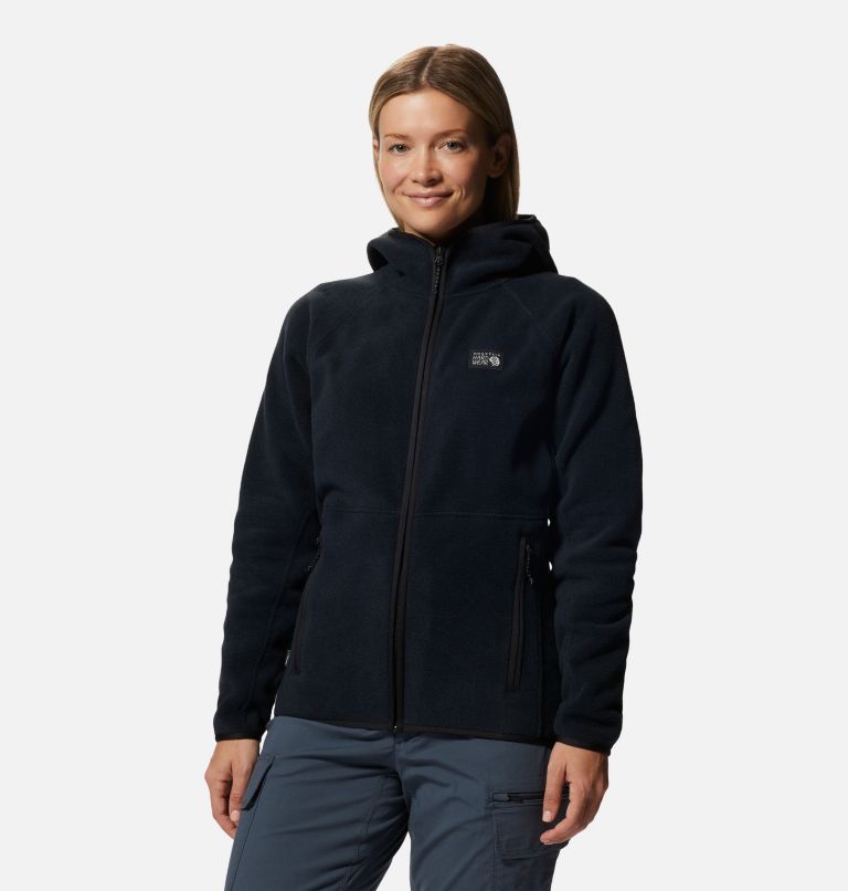 Chandail à capuchon avec fermeture éclair Polartec® Double Brushed Femme, Color: Black, image 1