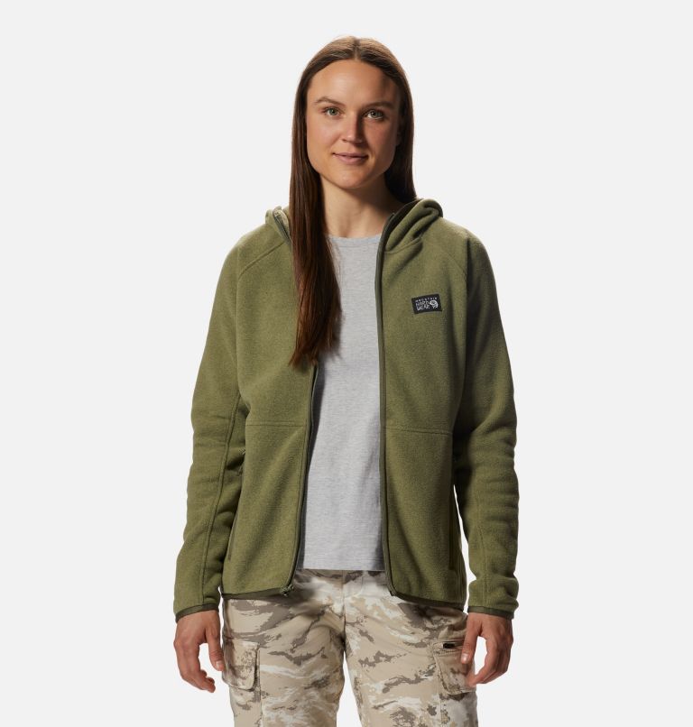 Chandail à capuchon avec fermeture éclair Polartec® Double Brushed Femme, Color: Stone Green Heather, image 5