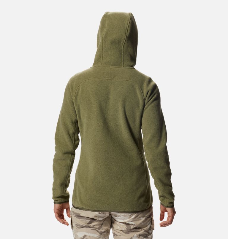 Polartec® Double Brushed Full Zip Hoody | 397 | XS, Color: Stone Green Heather, image 2