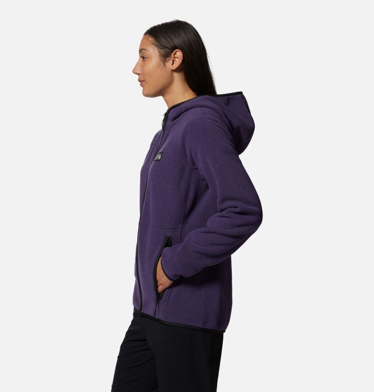 Chandail à capuchon avec fermeture éclair Polartec® Double Brushed Femme, Color: Night Iris Heather, image 3