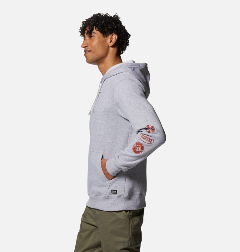 Thumbnail: Men's MHW Mighty Five Pullover Hoody, Color: Hardwear Grey Heather, image 3