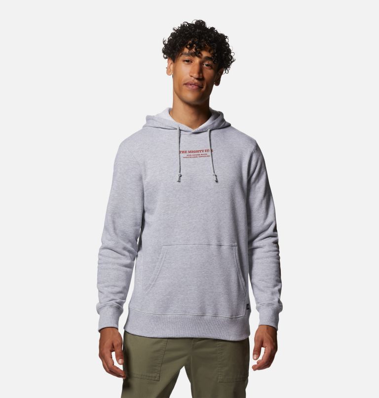 Thumbnail: Men's MHW Mighty Five Pullover Hoody, Color: Hardwear Grey Heather, image 1
