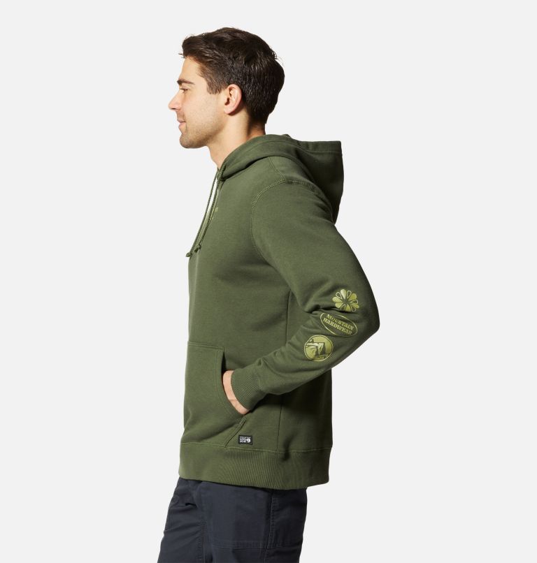 Thumbnail: Men's MHW Mighty Five Pullover Hoody, Color: Surplus Green, image 3