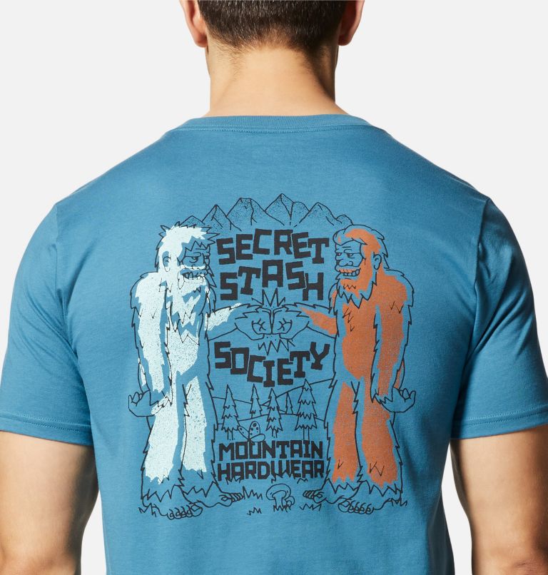Thumbnail: T-shirt à manches courtes Secret Stash Society Homme, Color: Caspian, image 5