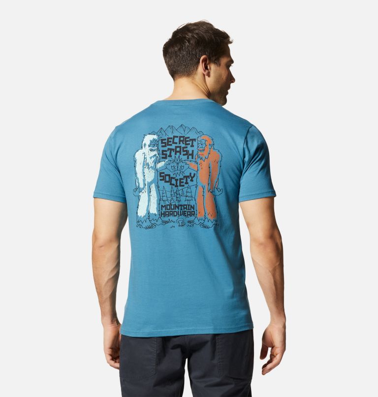 Thumbnail: T-shirt à manches courtes Secret Stash Society Homme, Color: Caspian, image 2