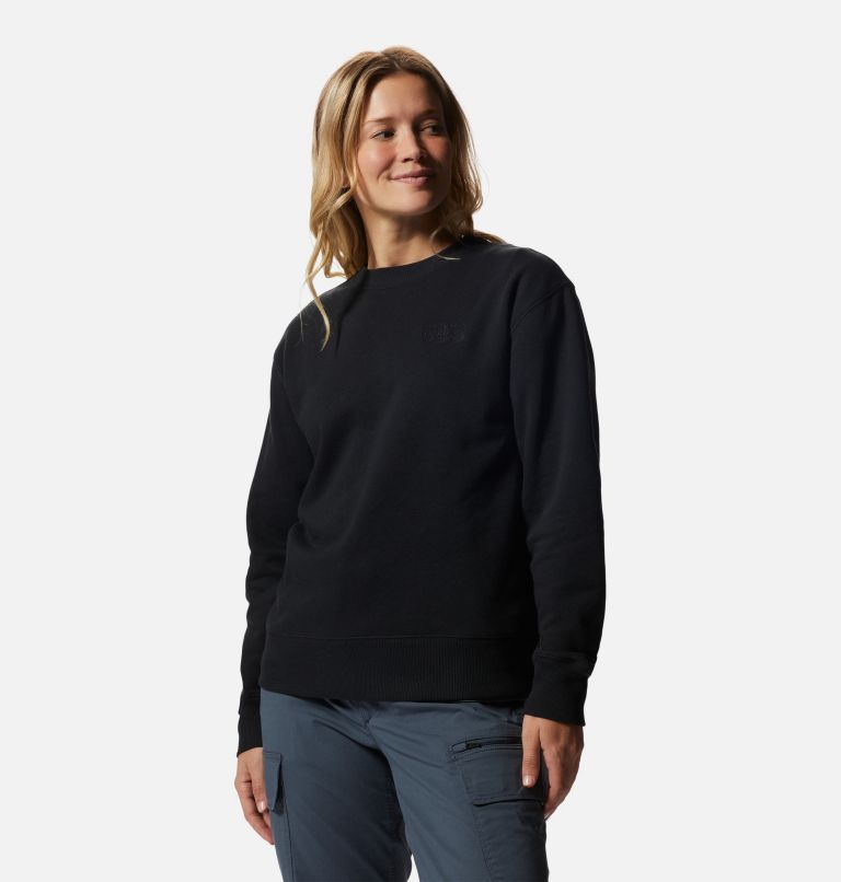 Women's MHW Logo Pullover Crew, Color: Black, image 5
