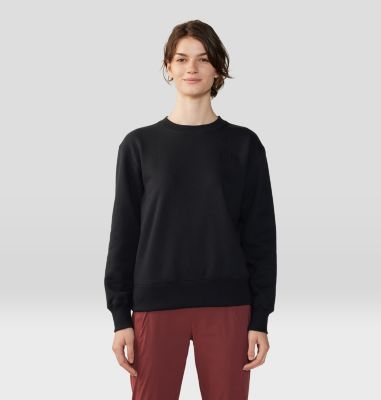 Women's MHW Logo Pullover Crew, Color: Black, image 45