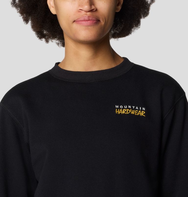 Women's MHW Logo Pullover Crew, Color: Black, image 5