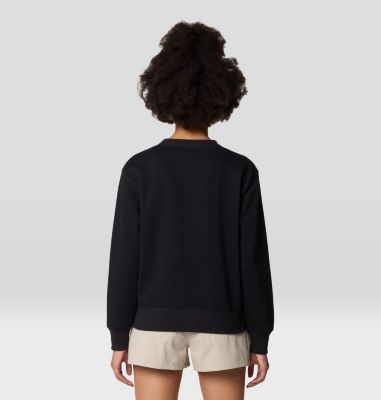 Women's MHW Logo Pullover Crew, Color: Black, image 3