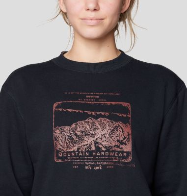 Women's MHW Logo Pullover Crew, Color: Black, image 8