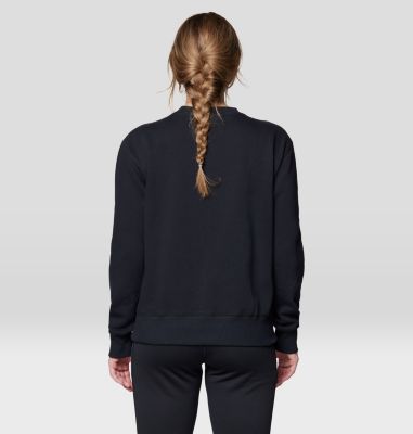 Women's MHW Logo Pullover Crew, Color: Black, image 6