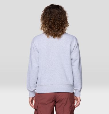 Women's MHW Logo Pullover Crew, Color: Hardwear Grey Heather, image 10